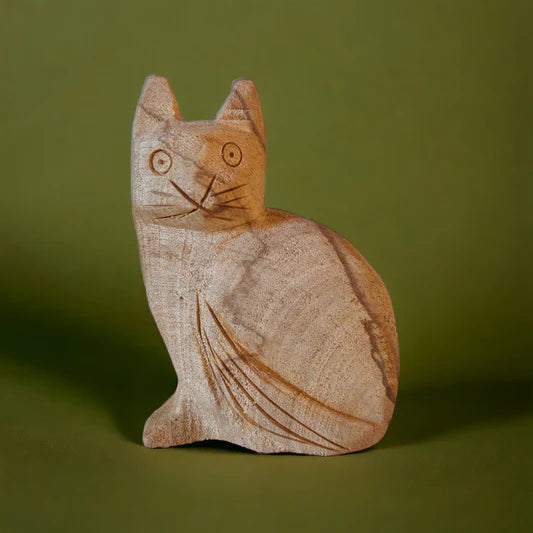 Palo Santo Carved Cat